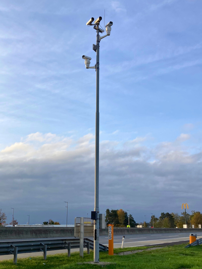 Kameramast Autobahn Allhaming