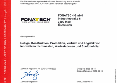 TÜV Zertifikat