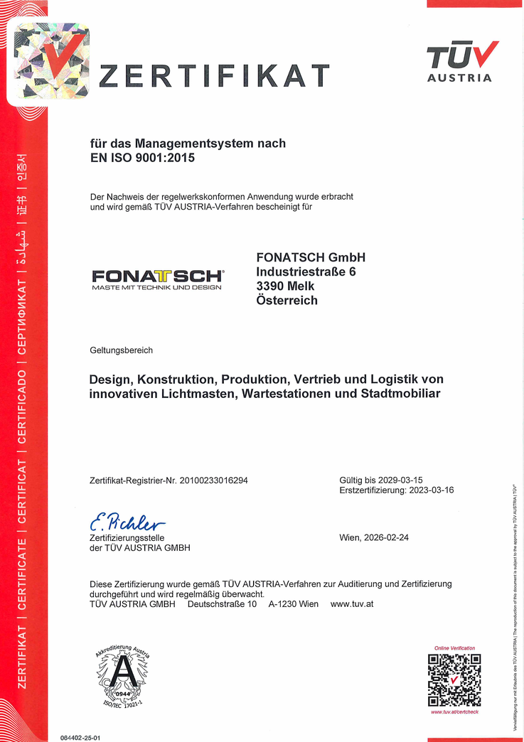 TÜV Zertifikat
