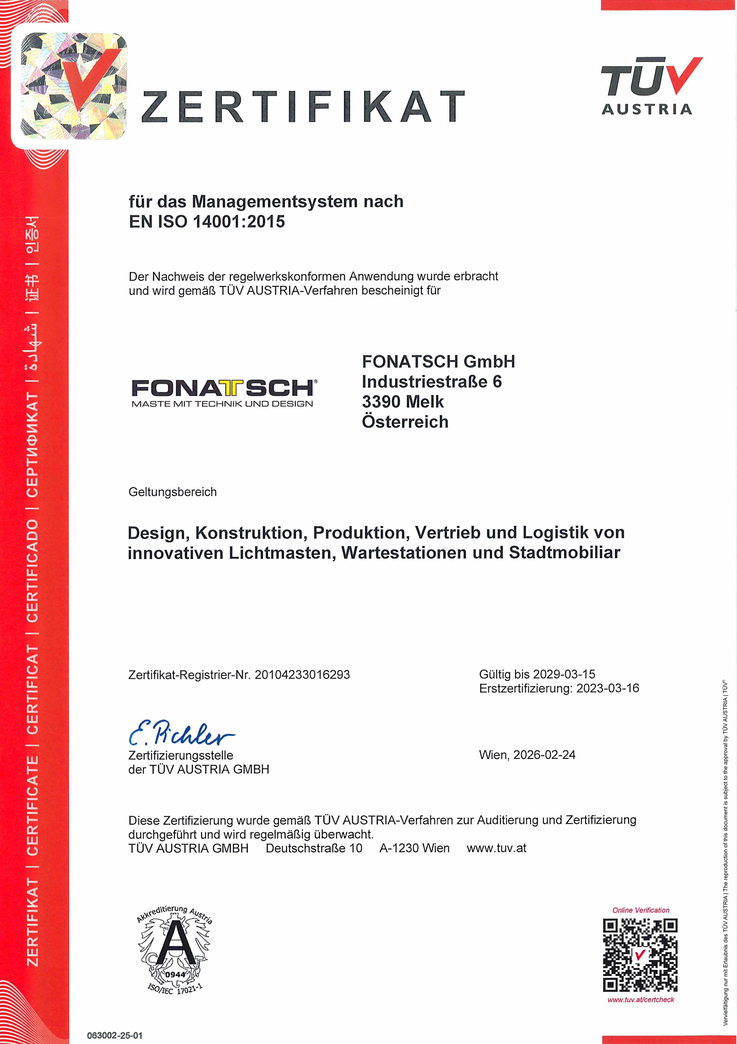 TÜV Zertifikat