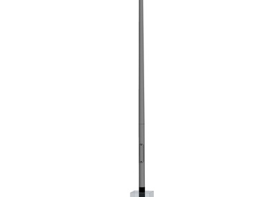 Straight poles | Conical round aluminium